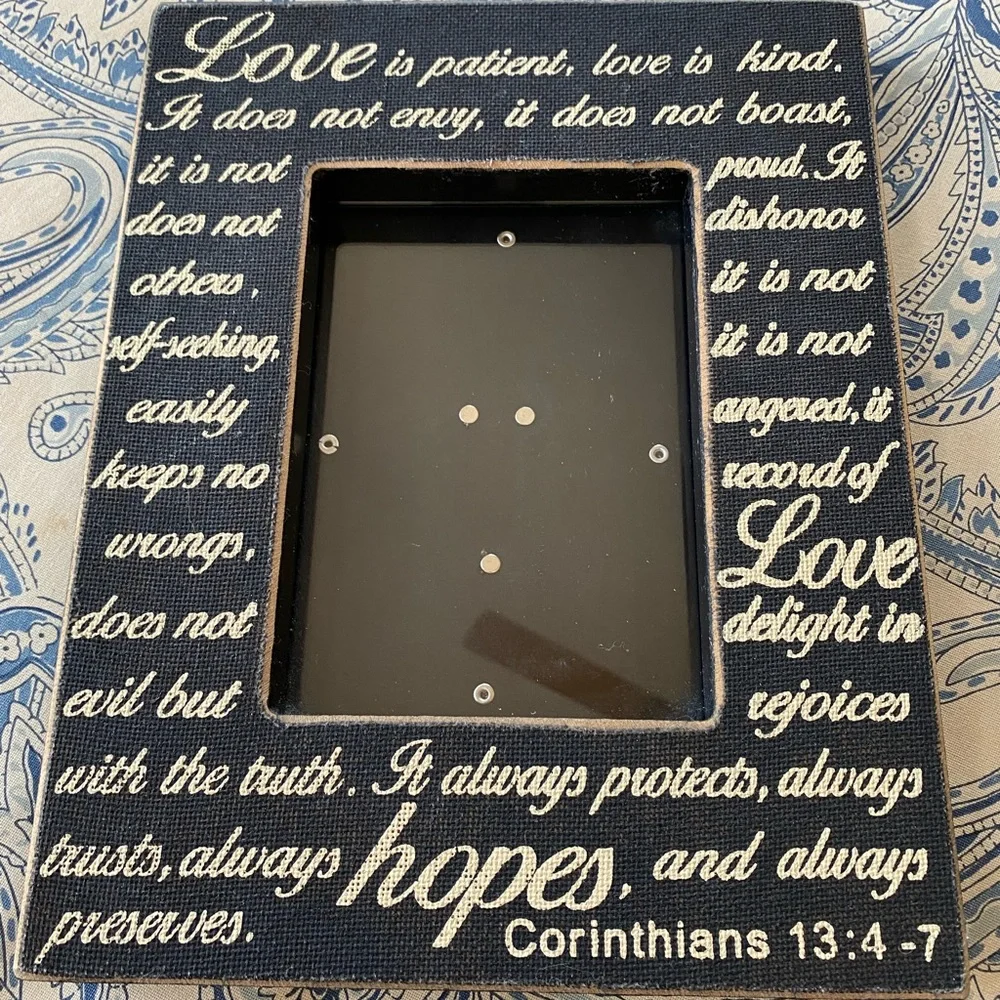 Love is Patience picture frame
